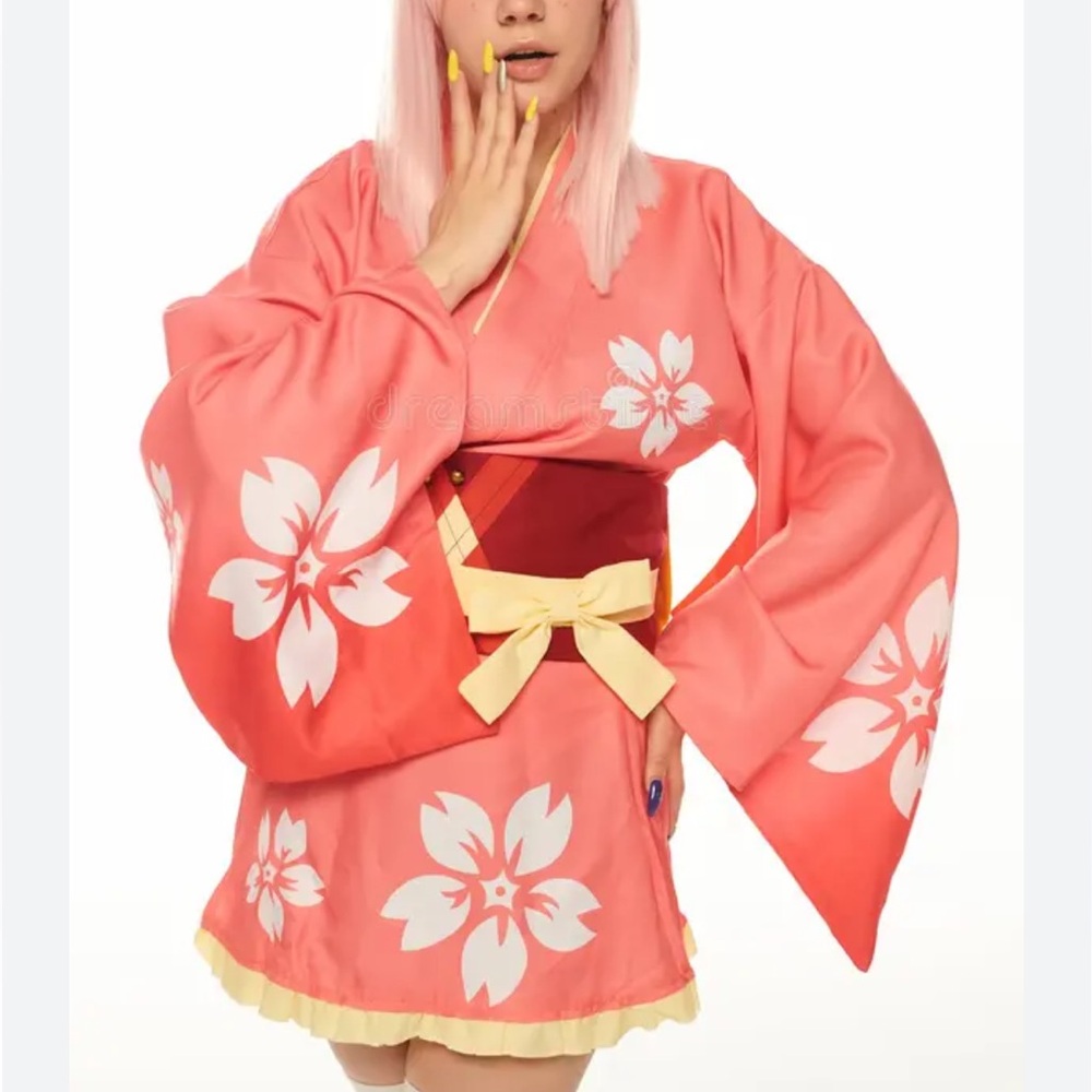 Kabaneri of the Iron Fortress Mumei Hozumi Kimono Cosplay Costume No Belt Medium